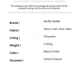 کوله‌پشتی آرکتیک هانتر مدل B00811 - Image 12