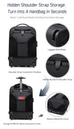 کوله پشتی چرخ دار آرکتیک هانتر مدل lg00860 - Image 12