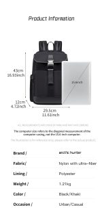 کوله پشتی آرکتیک هانتر کد B00812 - Image 15